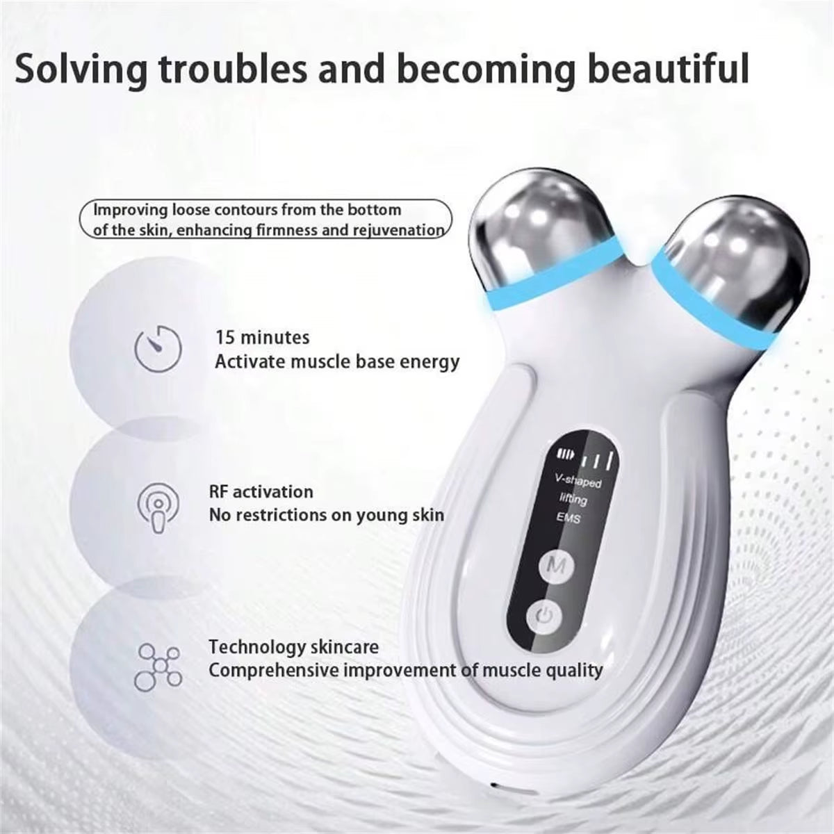 Face Beauty Micro Current Beauty Instrument Facial Treatment Facial Lifting Firming Rejuvenation Household Thin Face