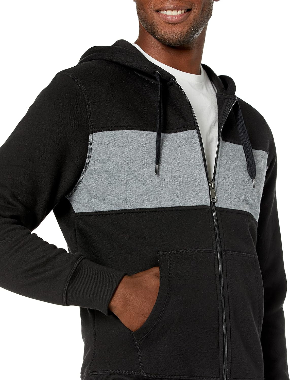 Men'S Full-Zip Hooded Fleece Sweatshirt