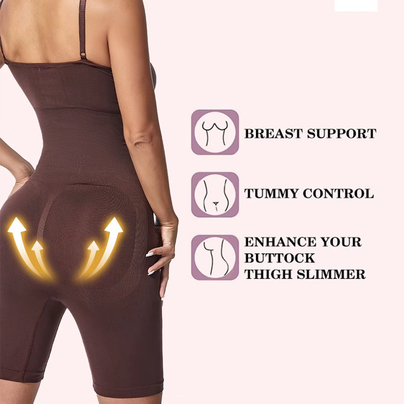 Women Bodysuit Sexy Shapewear Boxer Briefs Tummy Control Full Shaper Slimming Sheath Butt Lifter Thigh Slimmer Abdomen Corset