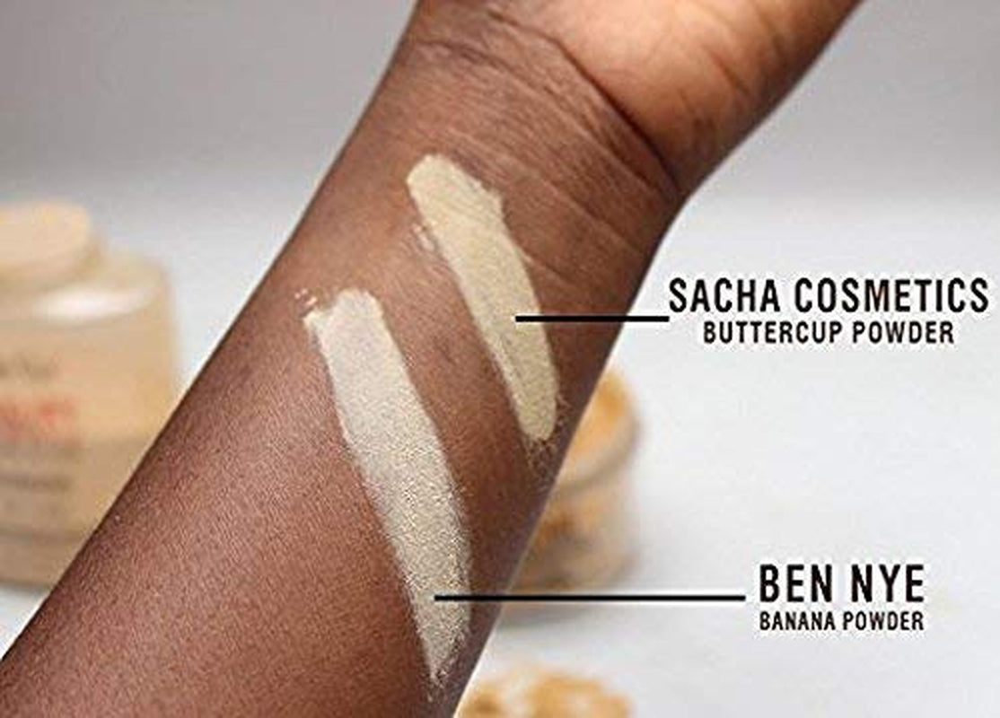 Sacha BUTTERCUP Setting Powder Makeup 1.75 Oz. Translucent Setting Powder for Oily Skin Finishing Powder Loose Powder Makeup Blurring Powder Blurs Fine Lines and Pores for Medium to Dark Skin Tones