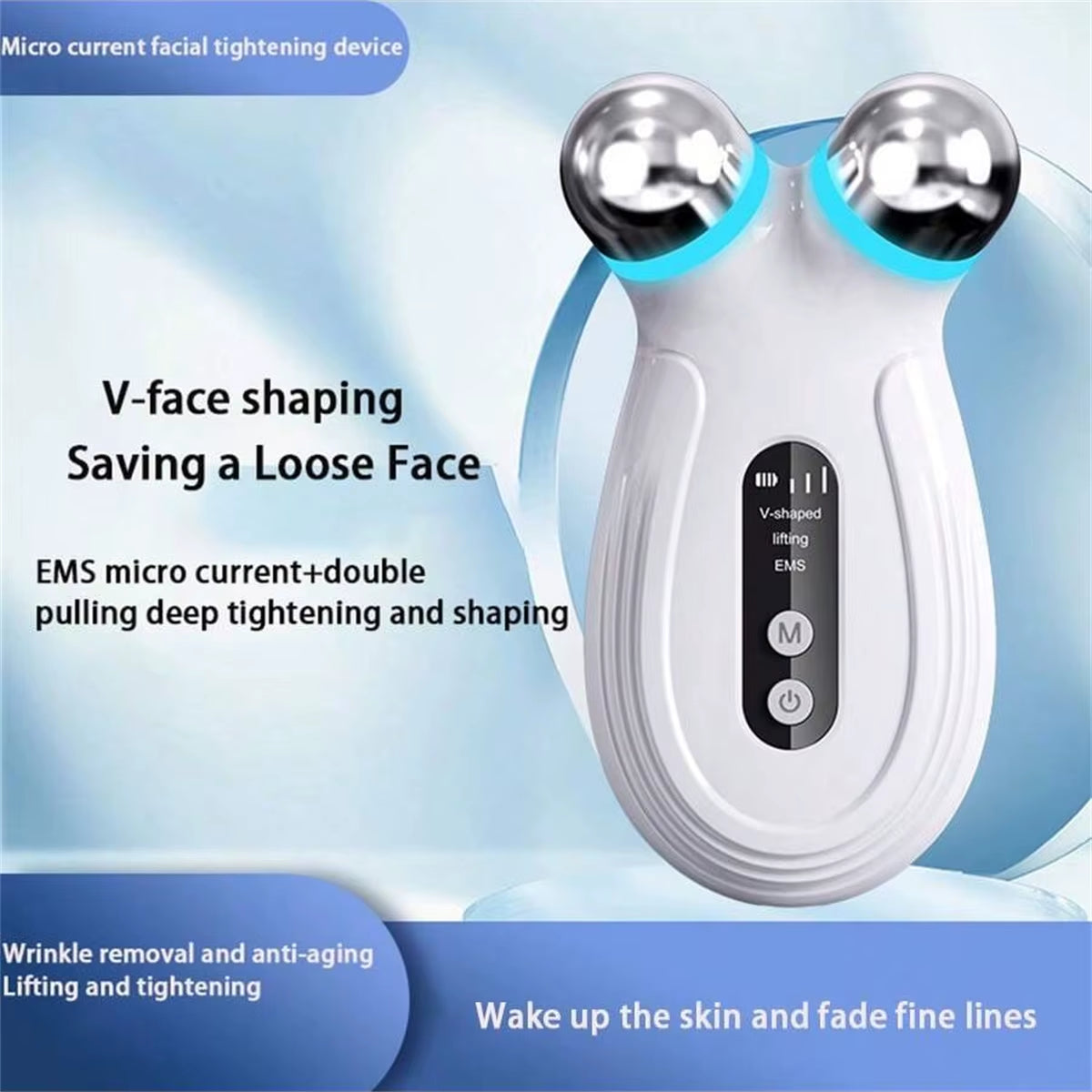 Face Beauty Micro Current Beauty Instrument Facial Treatment Facial Lifting Firming Rejuvenation Household Thin Face