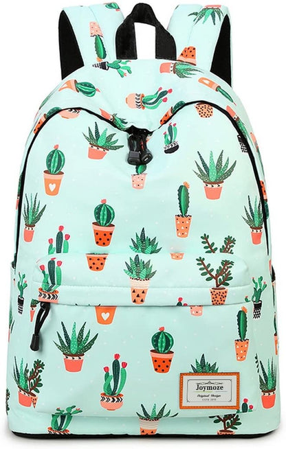 Leisure Backpack for Girls Teenage School Backpack Women Backpack Purse Cactus