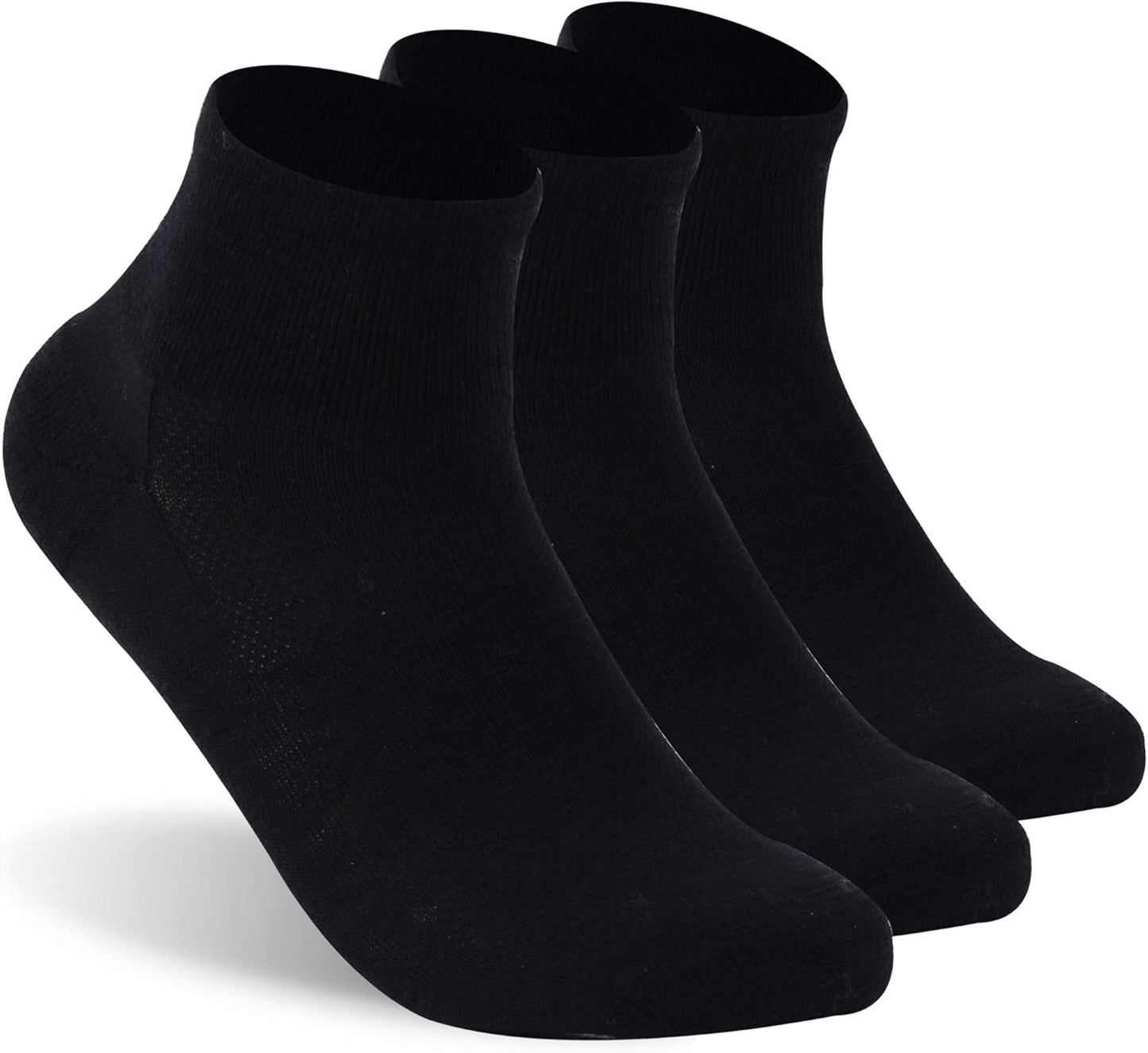 Merino Wool Ankle Socks, Men'S Women'S 90% Wool Athletic Thin Running Moisture Wicking Socks, 3 Pairs