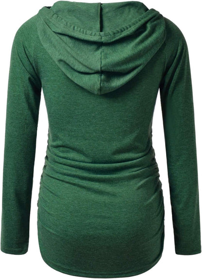 Maternity Hoodie Long Sleeves Shirts Casual Maternity Top Pregnancy Sweatshirt Casual Clothes