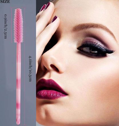 100PCS Disposable Makeup Tools Kit Mascara Wands Mascara Spoolies Disposable Lip Applicators Liner Brushes Makeup Tools for Women Girls Salon Beauty Cosmetic Make up Tool