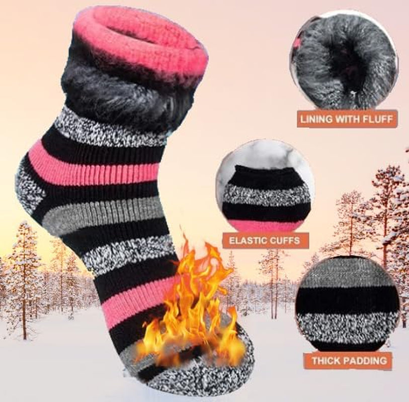 Thermal Socks for Women, Winter Warm Cold Weather Sock for Workout Outdoor Activities