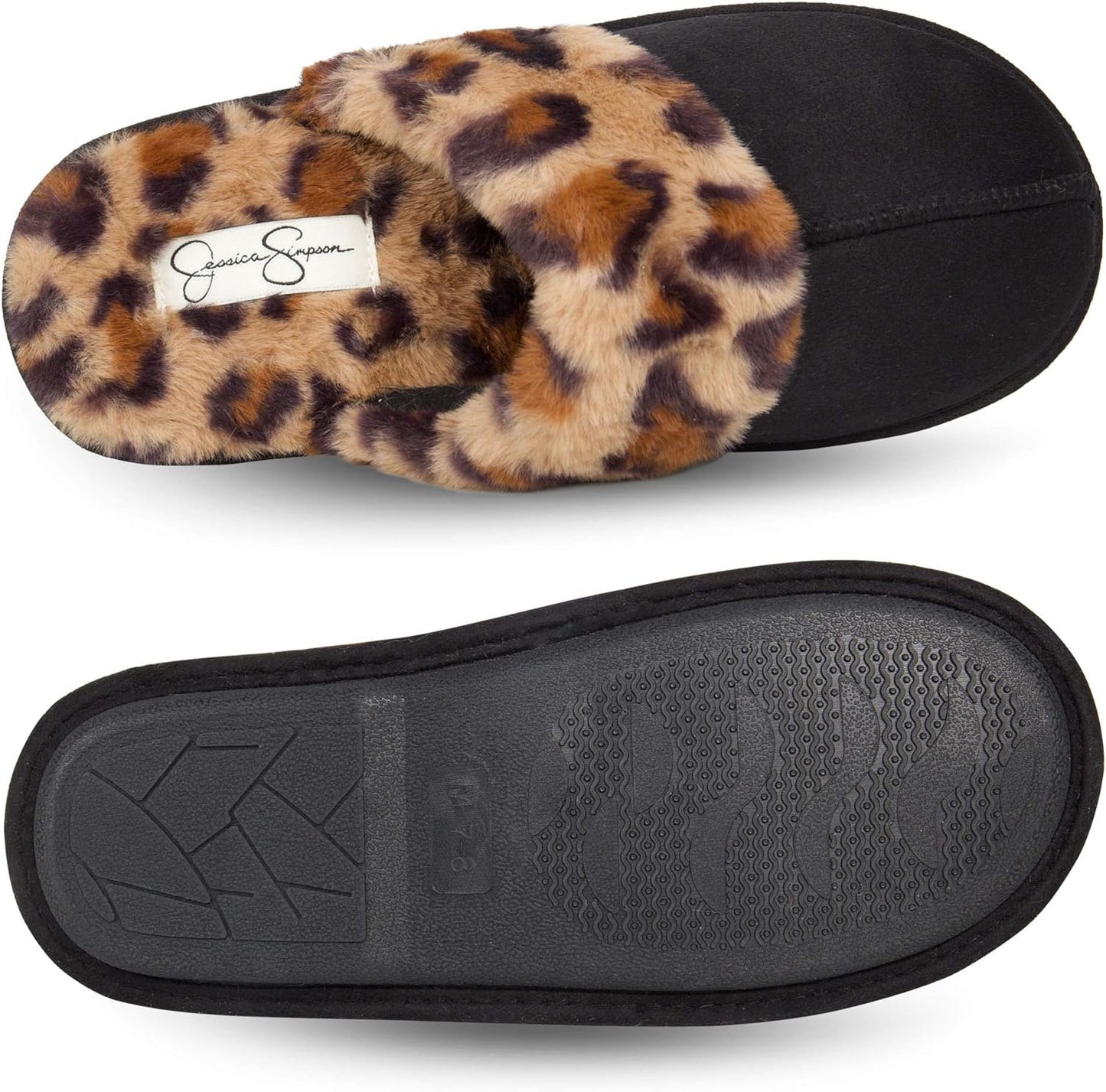 Women'S Comfy Faux Fur House Slipper Slip-On Scuff Memory Foam Soft Plush Lining