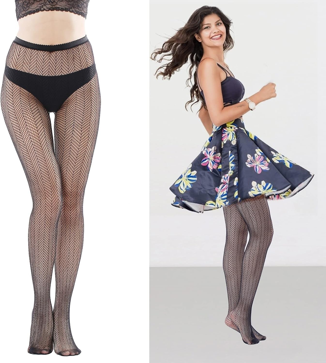 Fishnet Stockings for Women Lace Mesh Patterned Fishnet Leggings Tights Net Pantyhose