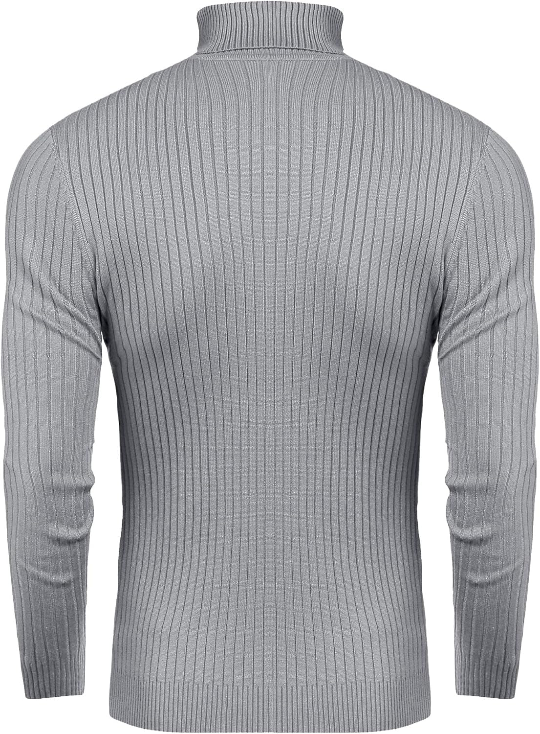 Mens Slim Fit Turtleneck Sweater Cable Knit Thermal Pullover Sweater