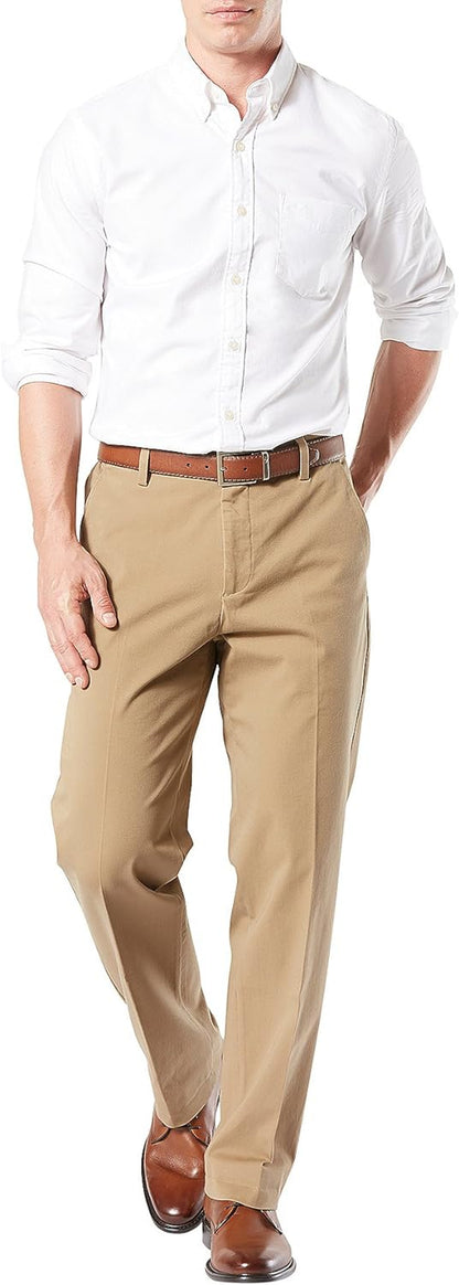 Men'S Classic Fit Workday Khaki Smart 360 FLEX Pants (Standard and Big & Tall)