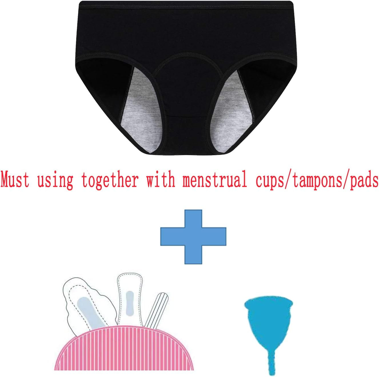 Teens Girls Period Underwear Cotton Leak Proof Panties Womens Briefs