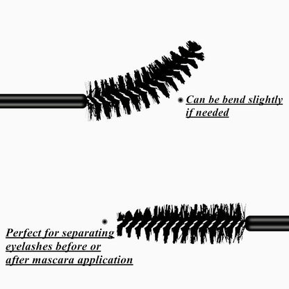 100 Pcs Disposable Eyelash Spoolies Brush Mascara Applicator Lash Wand Lashes Brush Eyebrow Spooly for Extension