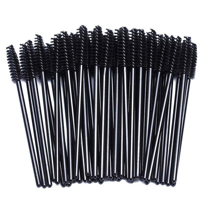 100 Pcs Disposable Eyelash Spoolies Brush Mascara Applicator Lash Wand Lashes Brush Eyebrow Spooly for Extension