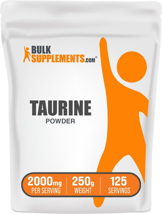 .Com Taurine Powder - Taurine Supplement, Taurine 2000Mg - Amino Acids Supplement for Energy - Unflavored & Gluten Free, 2G per Serving, 250G (8.8 Oz) (Pack of 1)