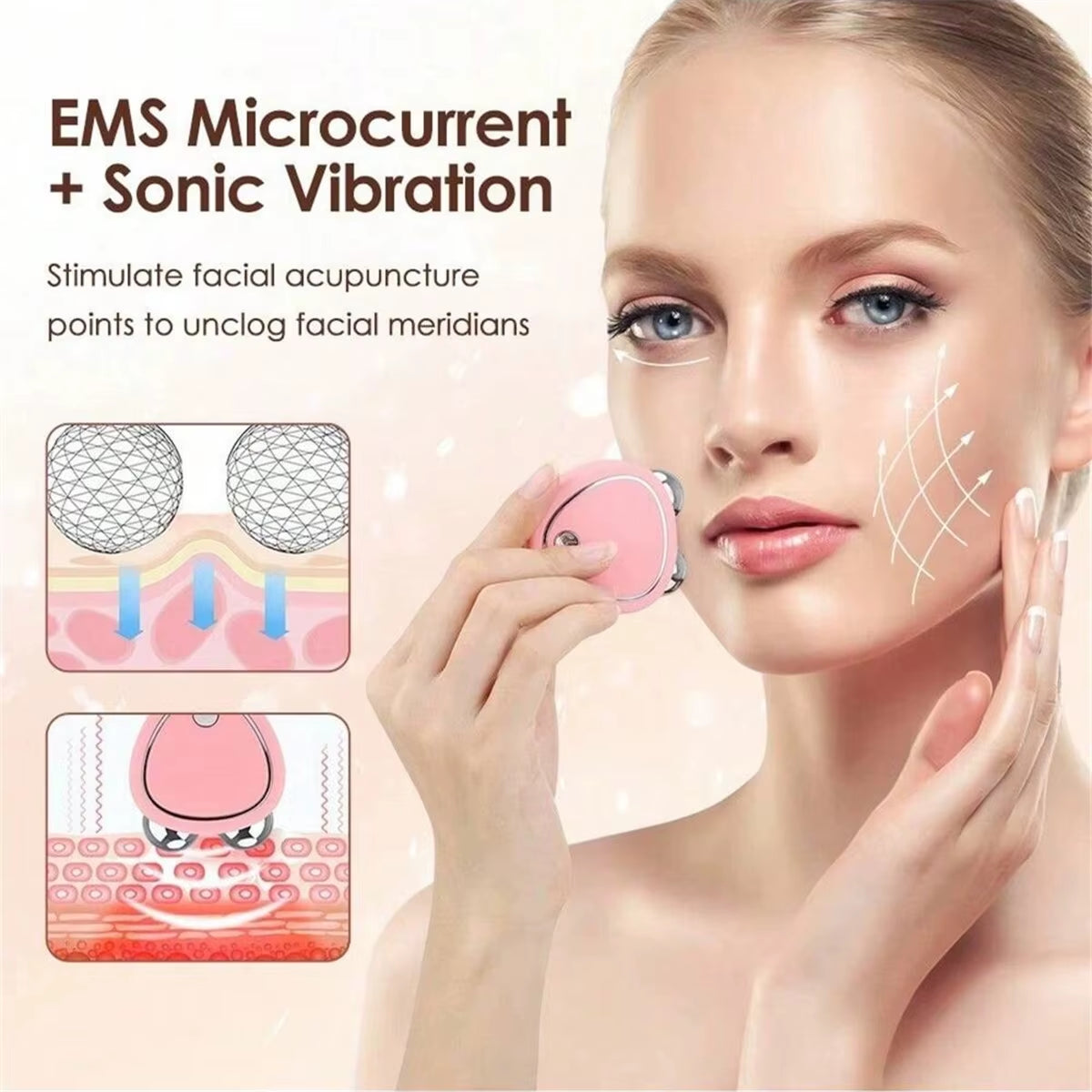 Face Beauty Micro Current Beauty Instrument Facial Treatment Facial Lifting Firming Rejuvenation Household Thin Face