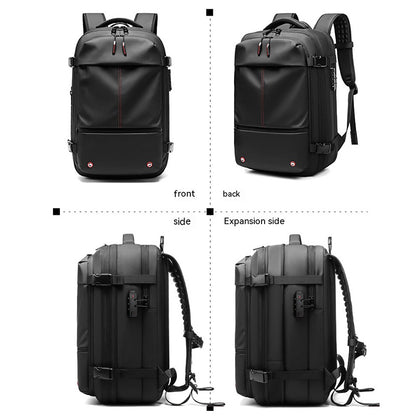 Travel Backpack Men'S Business Multifunction Computer Bag Vacuum Compression Large-Capacity Backpack