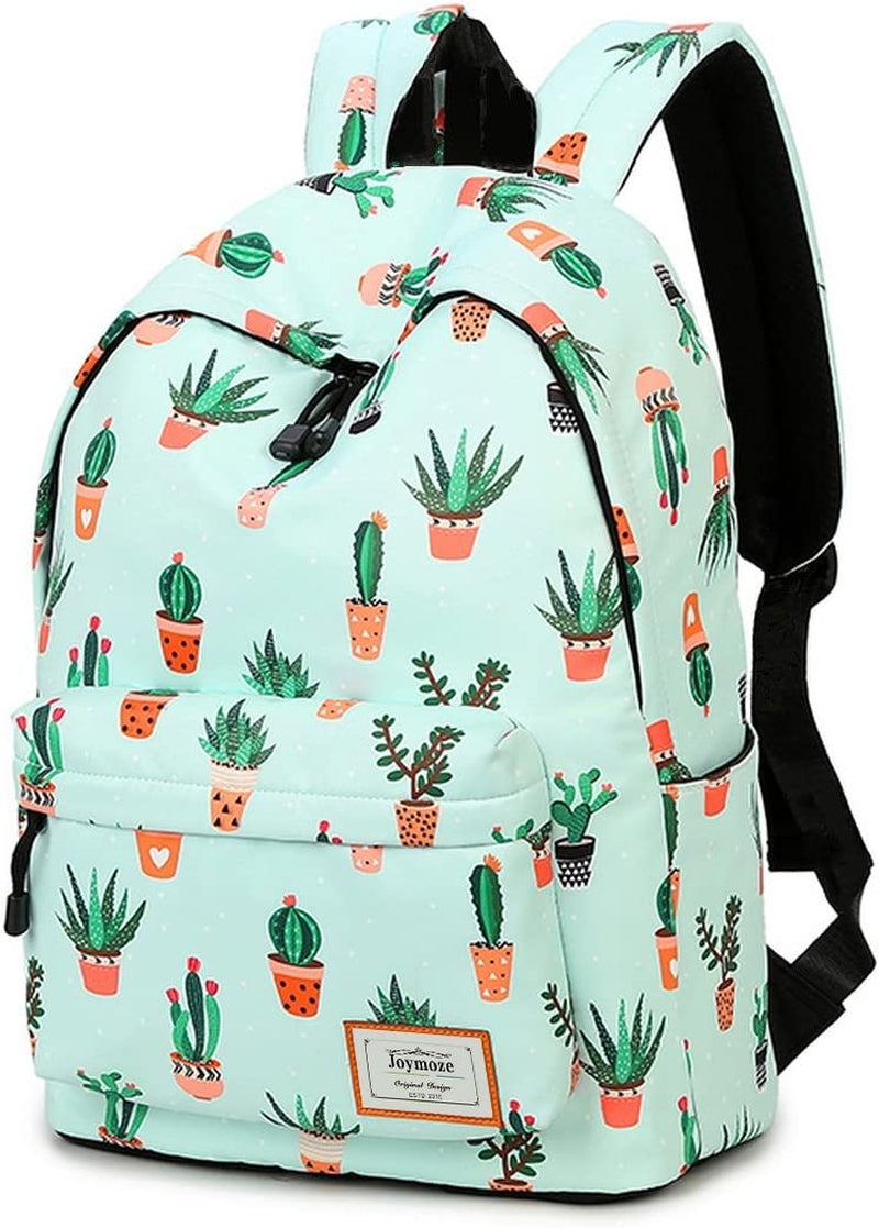 Leisure Backpack for Girls Teenage School Backpack Women Backpack Purse Cactus