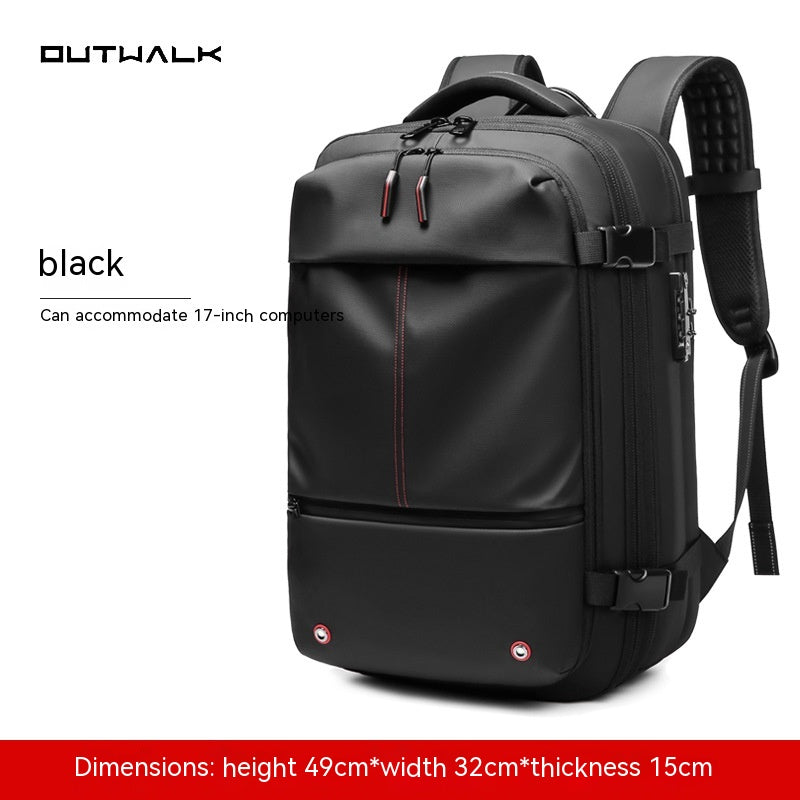 Travel Backpack Men'S Business Multifunction Computer Bag Vacuum Compression Large-Capacity Backpack