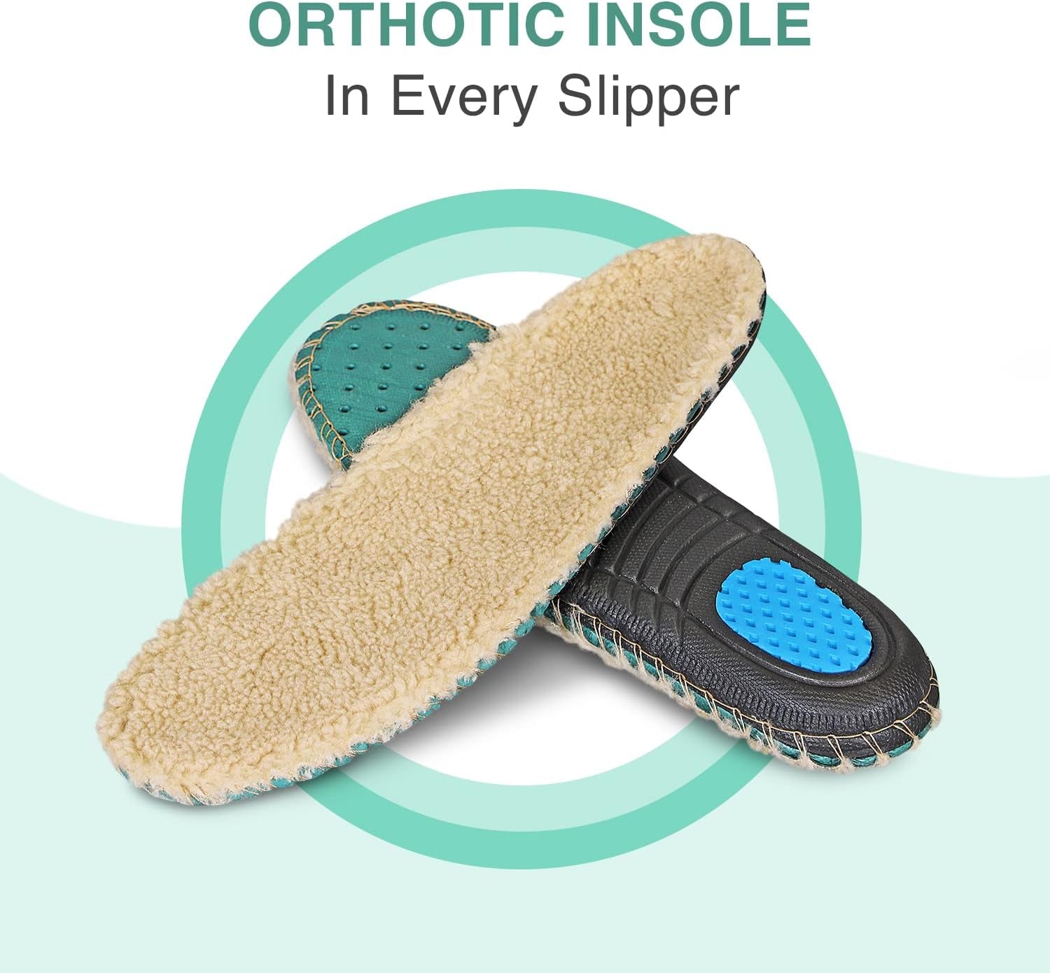 Men'S Orthopedic Clog Slipper with Arch Support Asheville